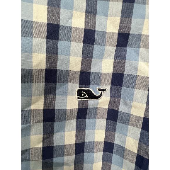 Vineyard Vines Whale Shirt Men's Small Plaid Slim Fit Button Down - Picture 3 of 7